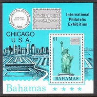 Bahamas 601a Statue of Liberty Souvenir Sheet MNH VF