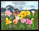 Central African Republic 1310 Flowers Souvenir Sheet MNH VF