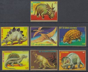 Equatorial Guinea 7877-7833 Dinosaurs Imperfs MNH VF