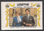 Lesotho 335a-337a Royal Wedding Booklet MNH VF