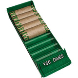 Dime Interlocking Coin Roll Trays