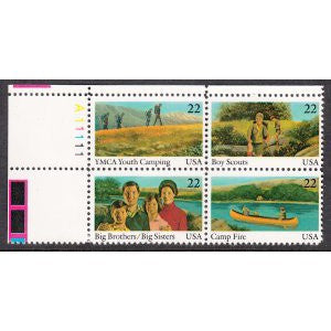 US 2163a Youth Plate Block MNH VF