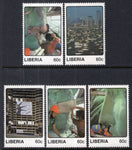 Liberia 1068a-1068e Statue of Liberty Singles MNH VF