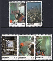 Liberia 1068a-1068e Statue of Liberty Singles MNH VF