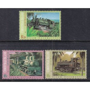 Christmas Island 360-362 Trains MNH VF