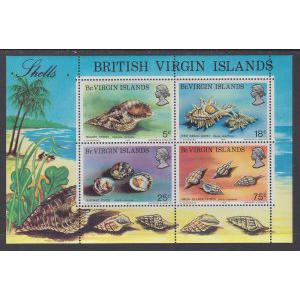 British Virgin Islands 277a Seashells Souvenir Sheet MNH VF