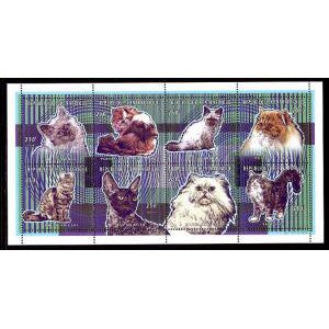 Central African Republic 1184 Cats Souvenir Sheet MNH VF