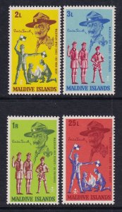 Maldive Islands 243-246 Boy Scouts MNH VF