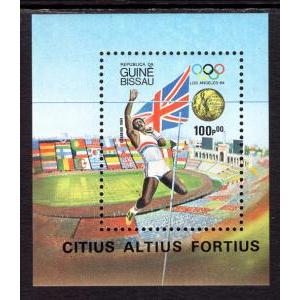 Guinea Bissau 618 Olympics Souvenir Sheet MNH VF