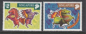 Singapore 999-1000 Year of the Horse MNH VF