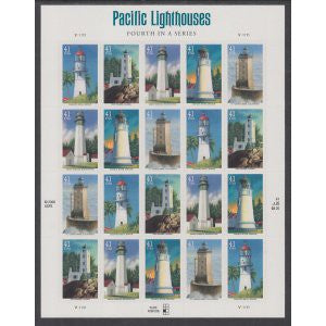 US 4150a Lighthouses Pane MNH VF