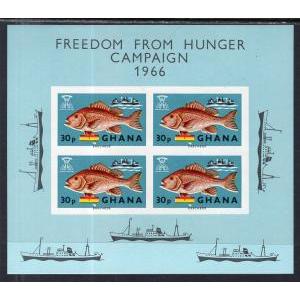 Ghana 254a Fish Souvenir Sheet MNH VF