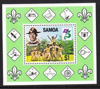 Samoa 578a Boy Scouts Souvenir Sheet MNH VF