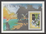 St Vincent 1370 Flowers Souvenir Sheet MNH VF