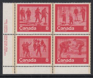 Canada 647a Inscription Plate Block MNH VF