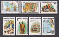 Maldive Islands 750-756 Captain Cook MNH VF