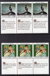 UN Geneva 180-181 Human Rights Strips of Three MNH VF