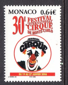 Monaco 2402 Circus MNH VF