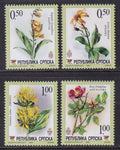 Bosnia and Herzegovina Serbian Admin 240a-240d Flowers Singles MNH VF