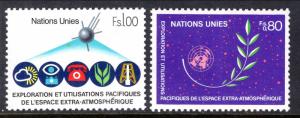 UN Geneva 109-110 Outer Space MNH VF