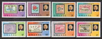 Rwanda 935-942 Rowland Hill Stamp on Stamp MNH VF