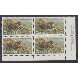 Canada 883 Inscription Plate Block MNH VF