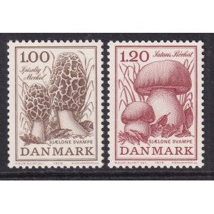 Denmark 624-625 Mushrooms MNH VF