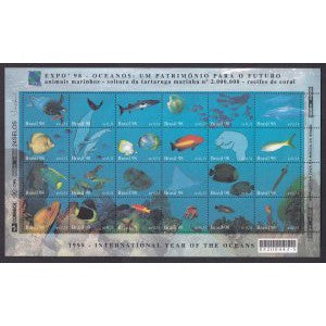 Brazil 2674 Marine Life Pane MNH VF