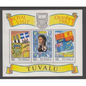 Tuvalu 182a Royal Visit Souvenir Sheet MNH VF