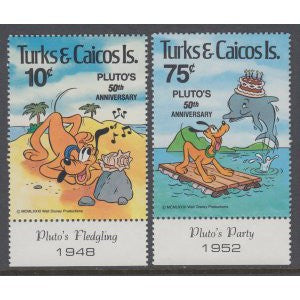 Turks and Caicos 468-469 Disney's MNH VF