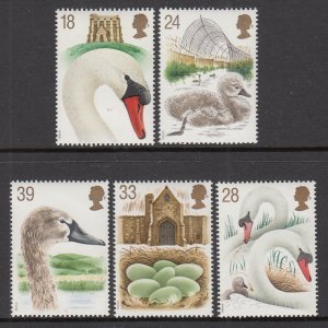 Great Britain 1473-1477 Birds MNH VF