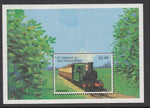 St Vincent 2599 Train Souvenir Sheet MNH VF