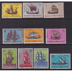 San Marino 540-549 Ships MNH VF