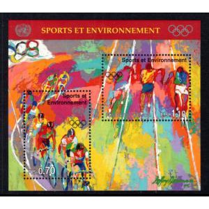 UN Geneva 291 Sports Souvenir Sheet MNH VF