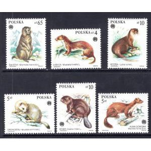 Poland 2650-2655 Mammals MNH VF