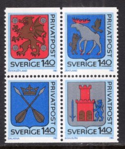 Sweden 1356-1359 Coat of Arms MNH VF