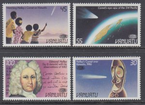 Vanuatu 422-425 Halley's Comet MNH VF