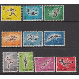 San Marino 582-592 Summer Olympics MNH VF