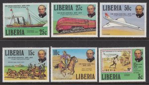 Liberia 842-847 Rowland Hill MNH VF