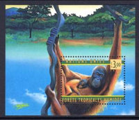 UN Geneva 324 Oragutan Souvenir Sheet MNH VF