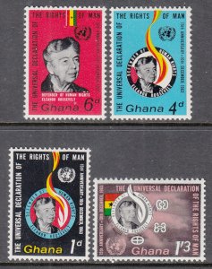 Ghana 160-163 Elanor Roosevelt MNH VF