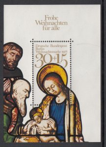 Germany Berlin 9NB141 Christmas Souvenir Sheet MNH VF