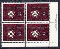 Canada 980 Inscription Plate Block MNH VF