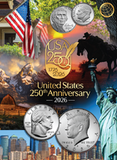 Official Whitman Folder - Single Mint 2026 - 250th America Celebration