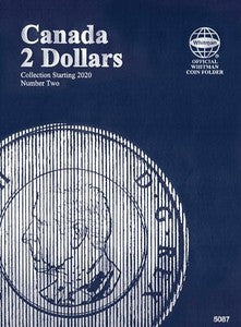 Whitman Coin Folder 5087 CANADA 2 Dollars Collection Starting 2020, Number 2