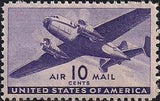 United States of America 1941 Twin-motored Transport Plane-United States of America-StampPhenom