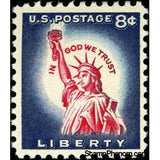 United States of America 1958 Statue of Liberty (1875), Liberty Island, New York City-United States of America-StampPhenom