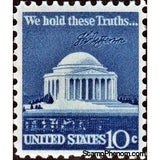 United States of America 1973 Jefferson Memorial and Signature-United States of America-StampPhenom