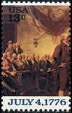 United States of America 1976 Declaration of Independence, detail from painting by John Tr-United States of America-StampPhenom