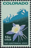 United States of America 1977 Colorado - Columbine and Rocky Mountains-United States of America-StampPhenom